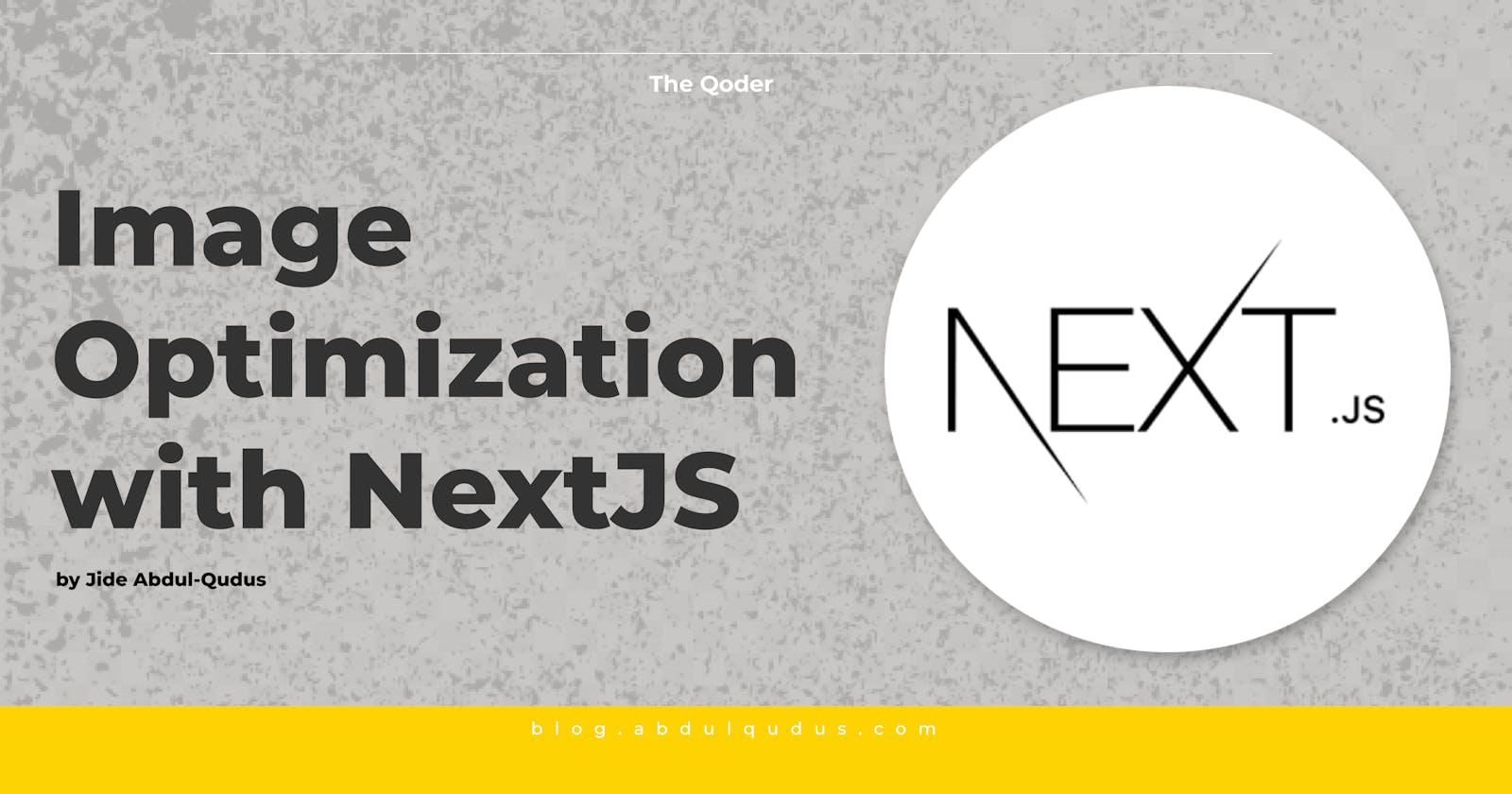 Image Optimization with NextJS
