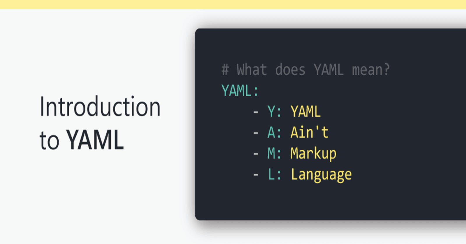 Introduction to YAML