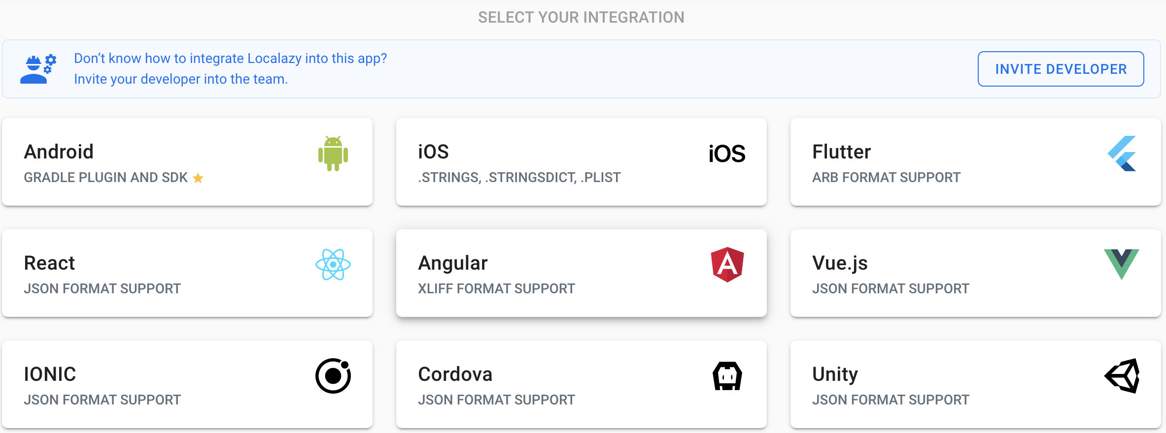 Select Angular integration