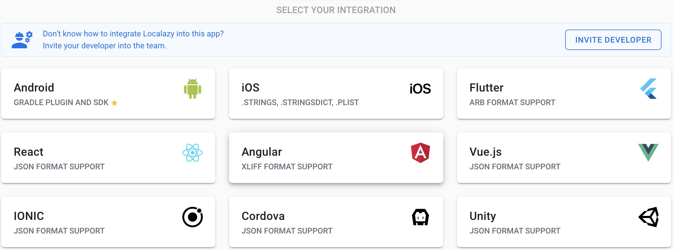 Select Angular integration