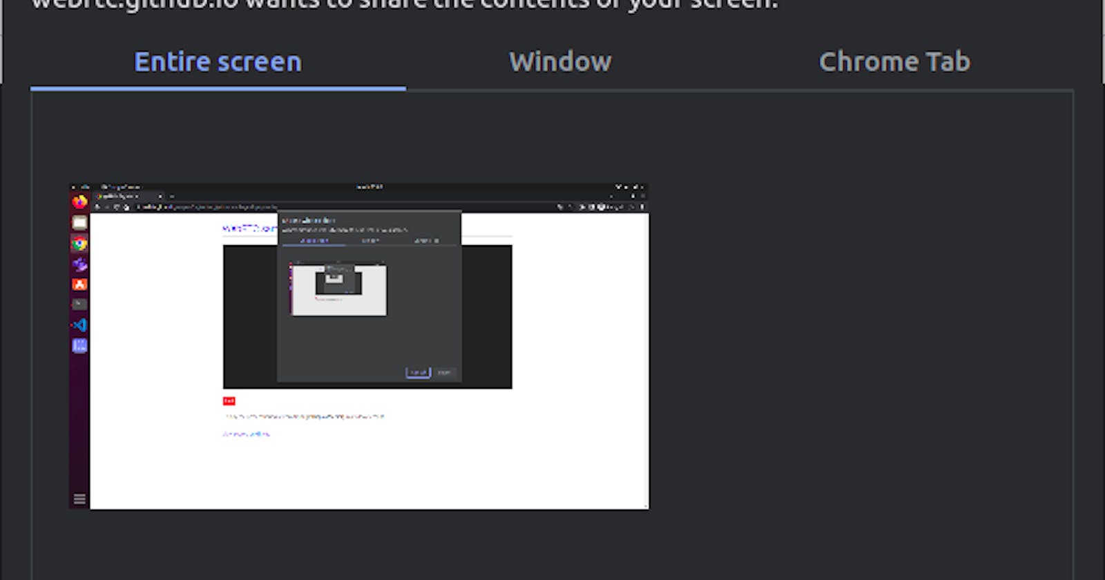 Force user to share the Entire Screen in Chrome