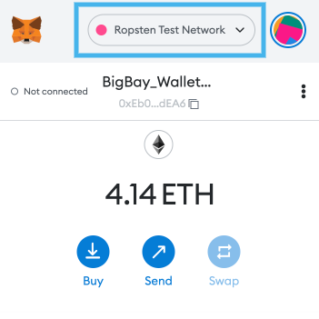 The Ropsten test network comes pre-installed with Metamask