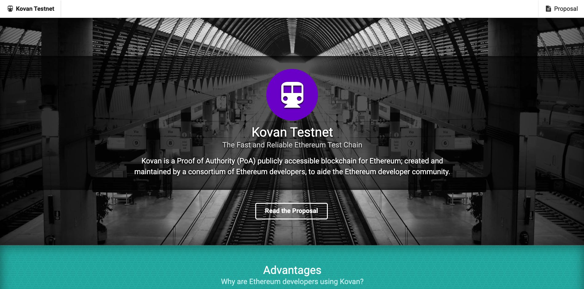 The Kovan test network is a Proof-of-Authority Testnet for Ethereum