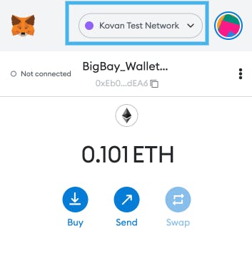 The Kovan test network comes pre-installed with Metamask
