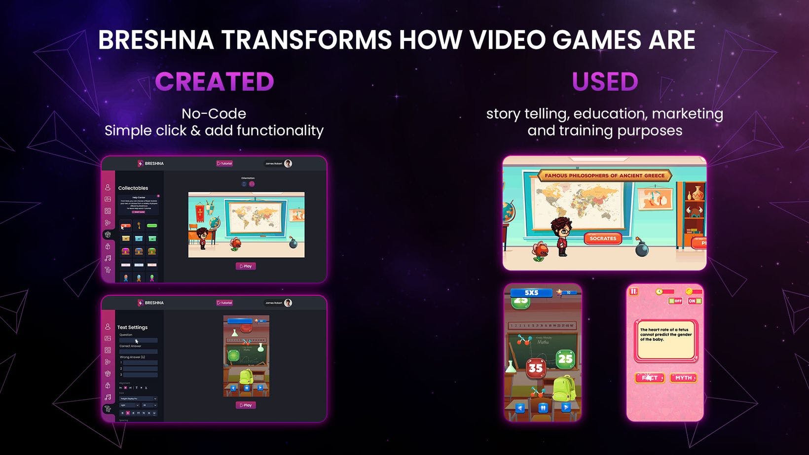 Breshna changes how games are created and used (more detail) graphic!