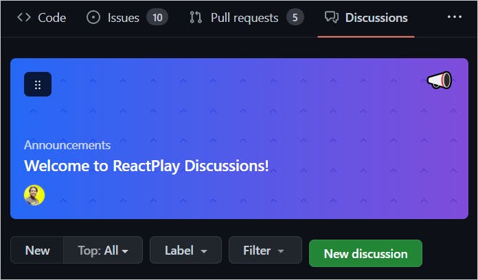 discussions tab