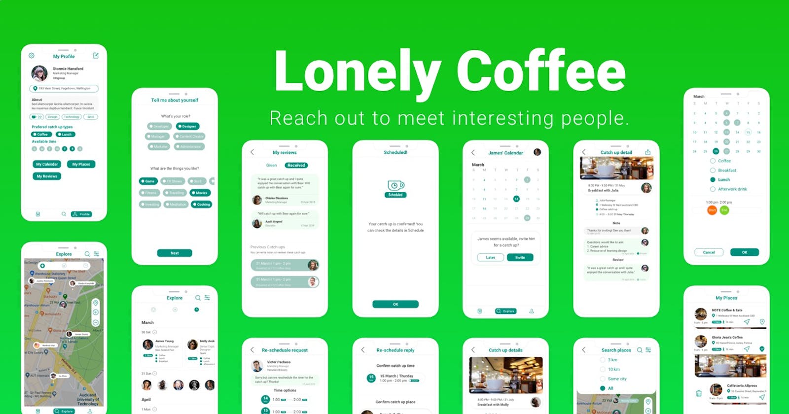 Case Study of Lonely Coffee - Let's Reach Out to Meet Interesting People🤓