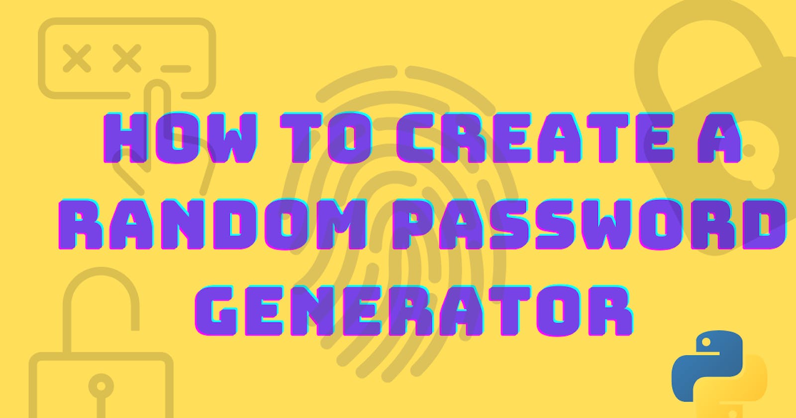 How to create a Random password generator(with GUI)  application using python?
