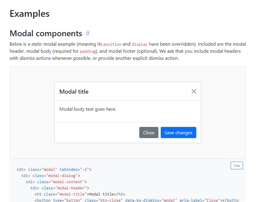 pic of bootstrap modal