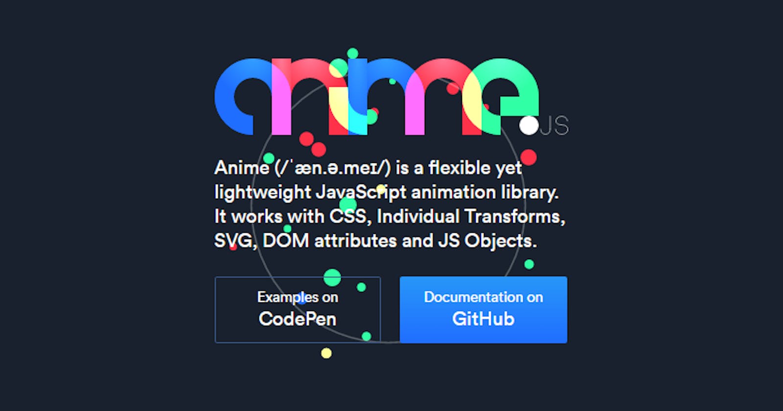 Creating an animation based on JavaScript using the Anime.js library