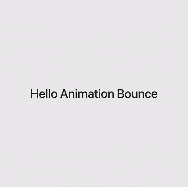 React Bouncing Animation
