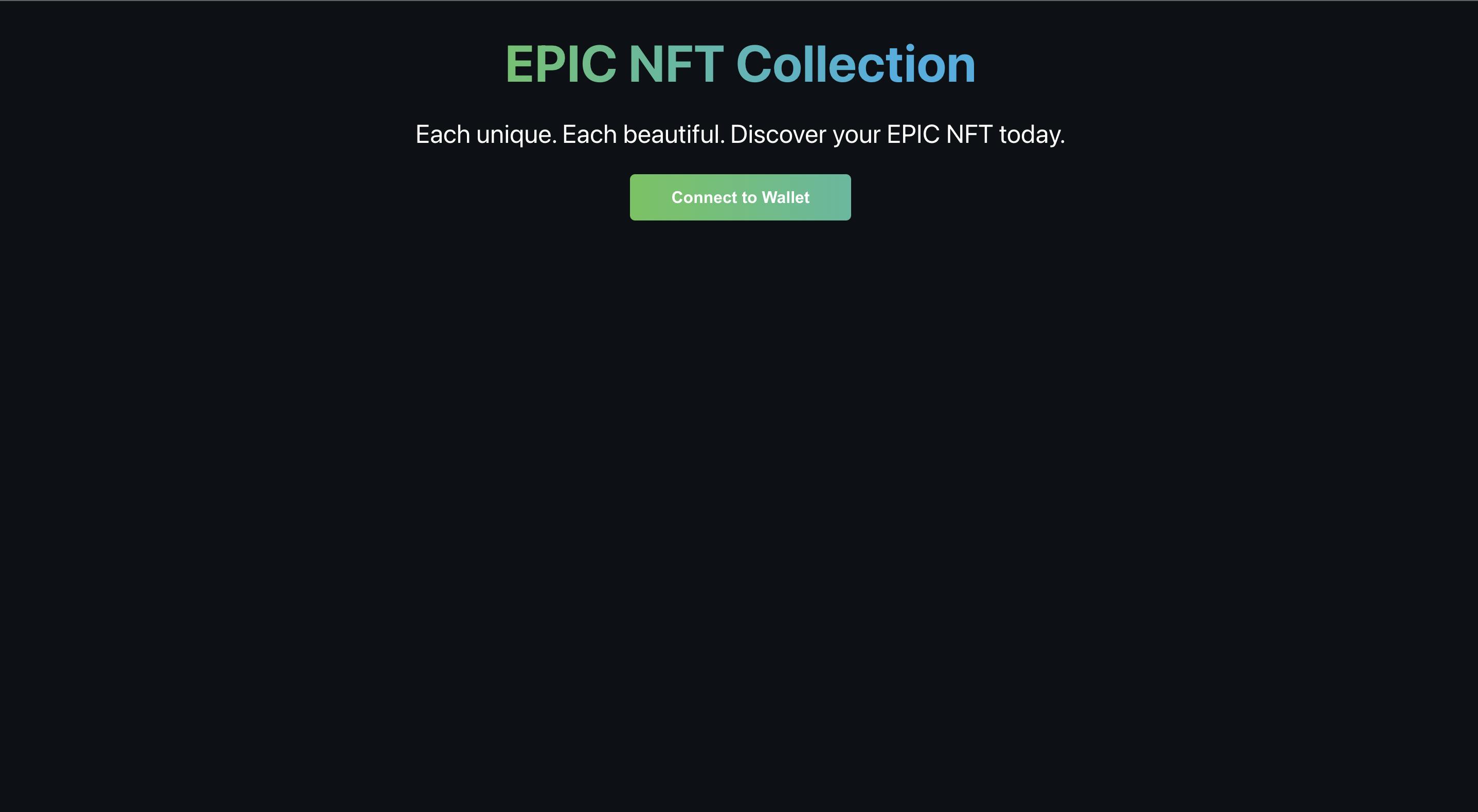 Preview of Project EPIC NFT Collection