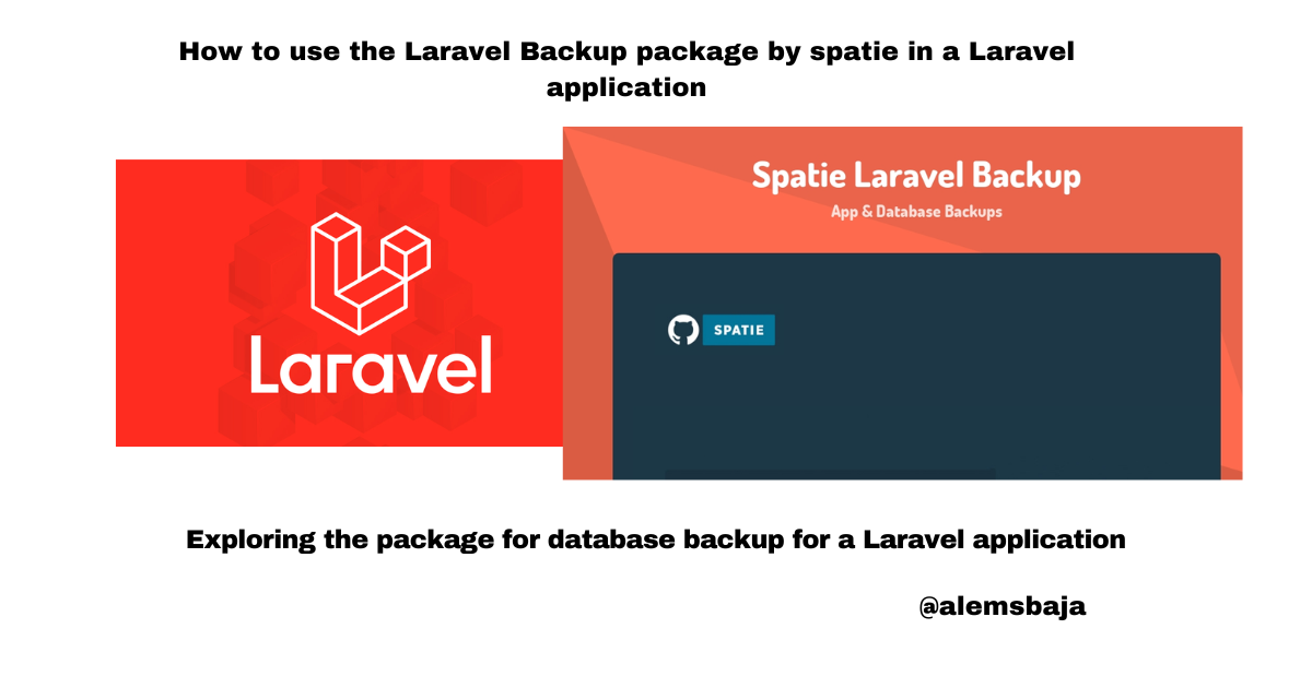 How to use the Laravel Backup package by spatie in a Laravel application