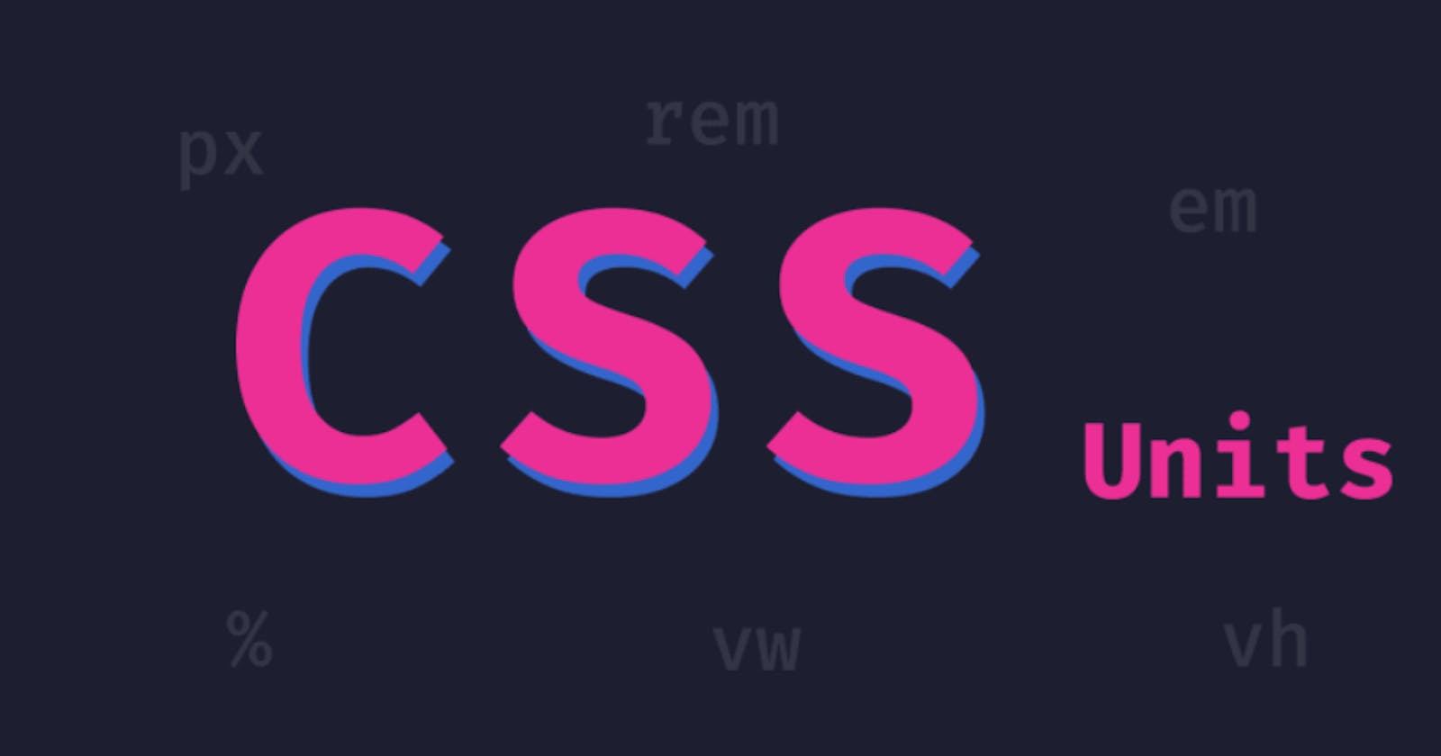 Different CSS units