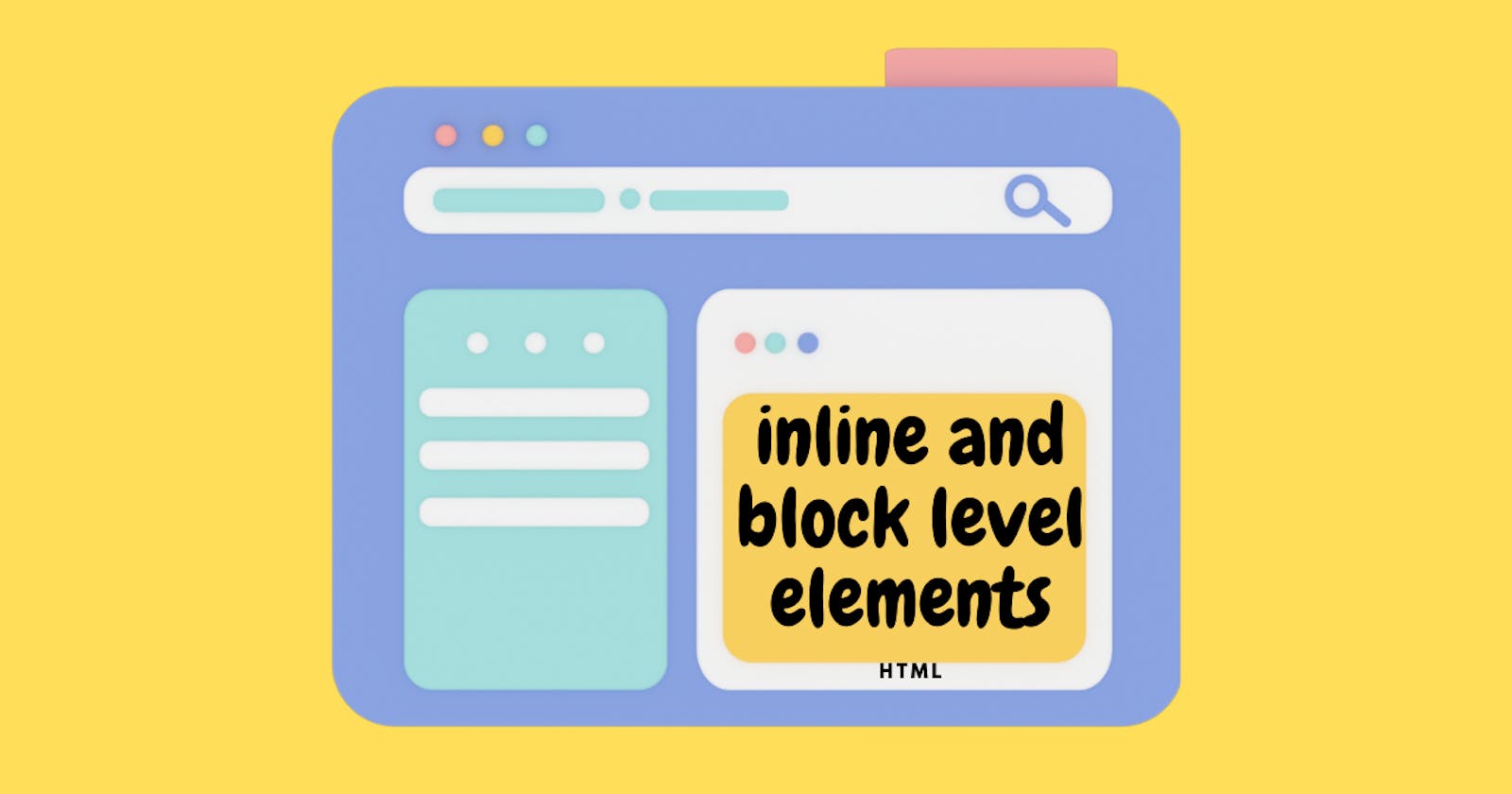 HTML - Inline and Block level elements