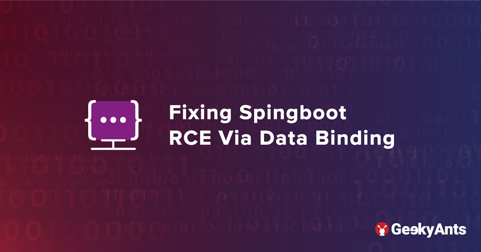 Fixing Spingboot RCE Via Data Binding