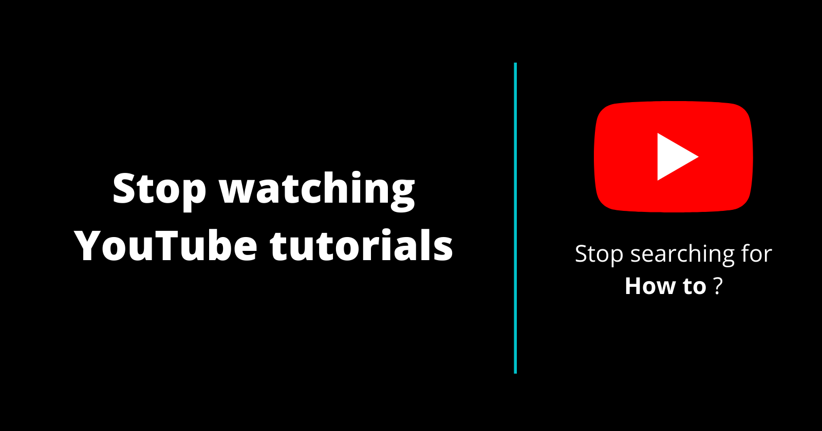 Stop blindly following coding tutorials !!