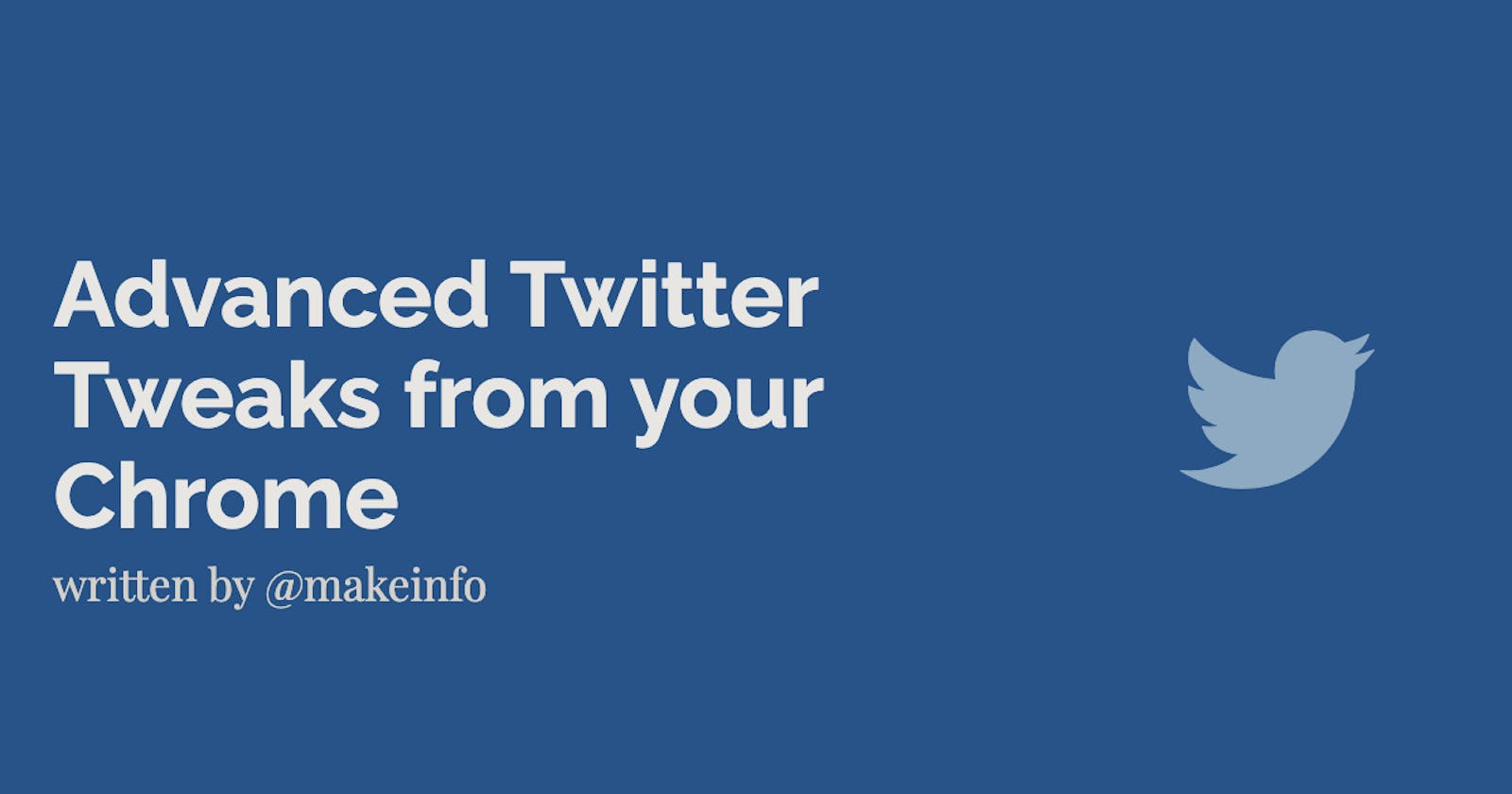 How to Hide promoted Tweets in Chrome - Advanced Twitter