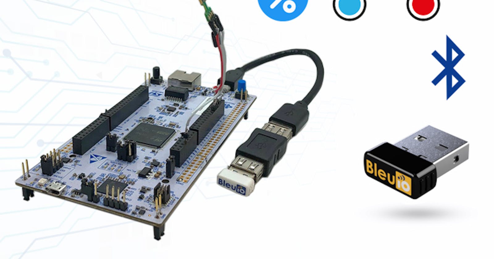 Read real-time temperature humidity sensor data from STM32 using Web Bluetooth