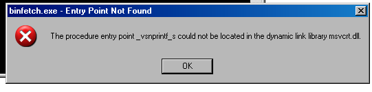 vsnprintf_s error