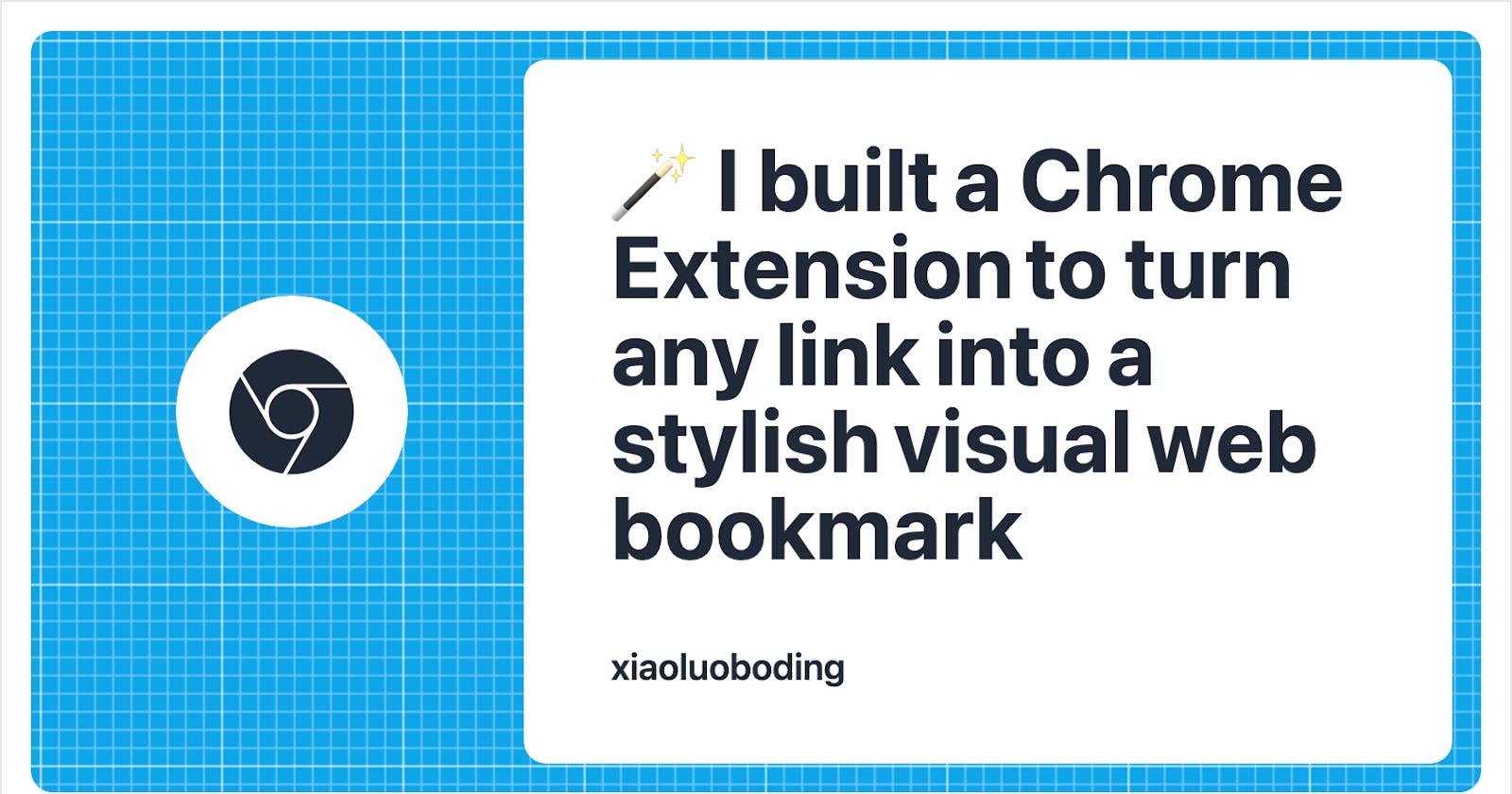 I built a Chrome Extension to turn any link into a stylish visual web bookmark