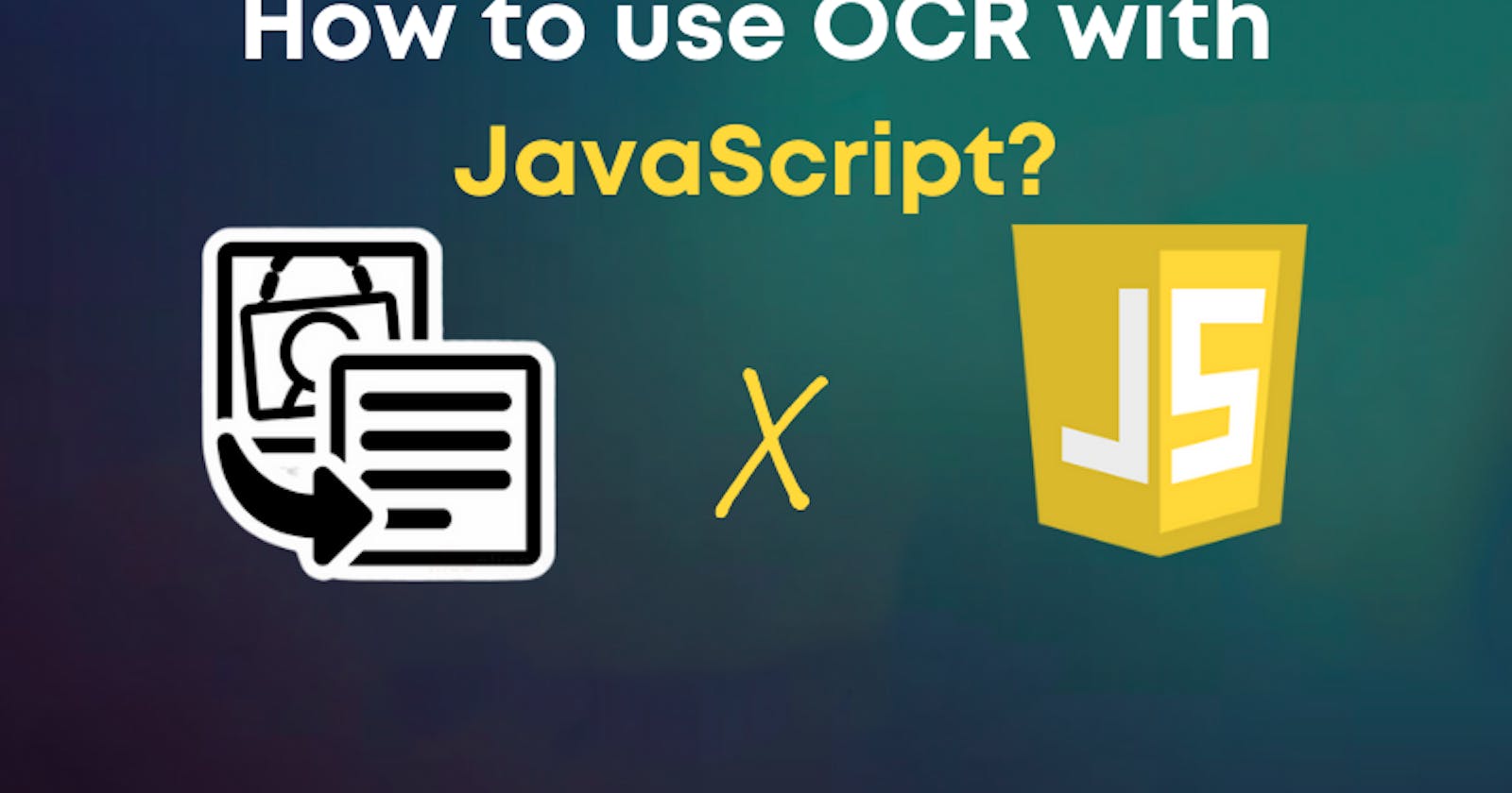 How to use OCR with JavaScript?