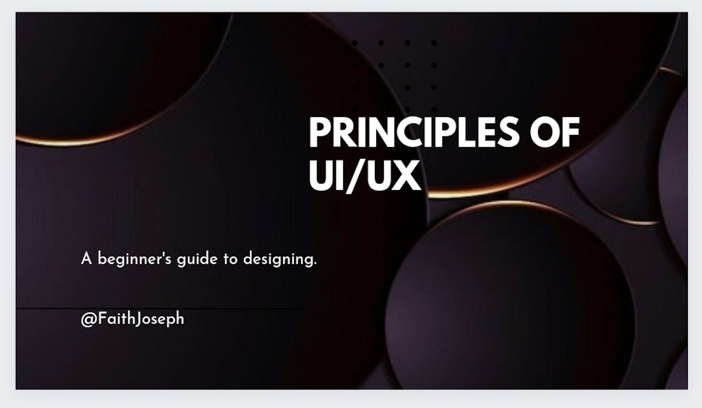 Principles Of Ui/ux