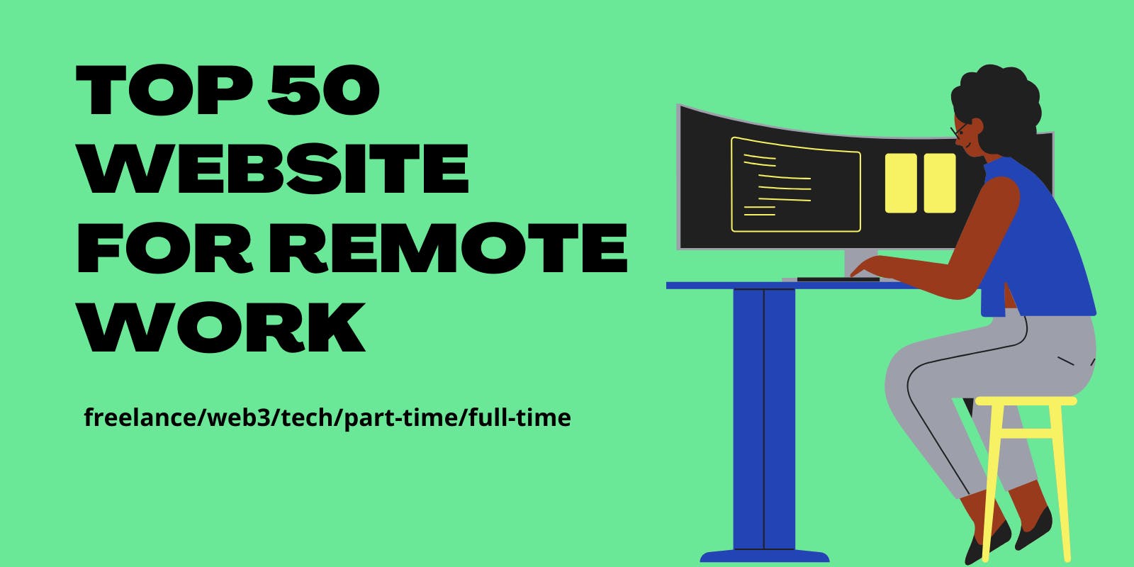 Best 50 websites for freelance / full-time remote jobs