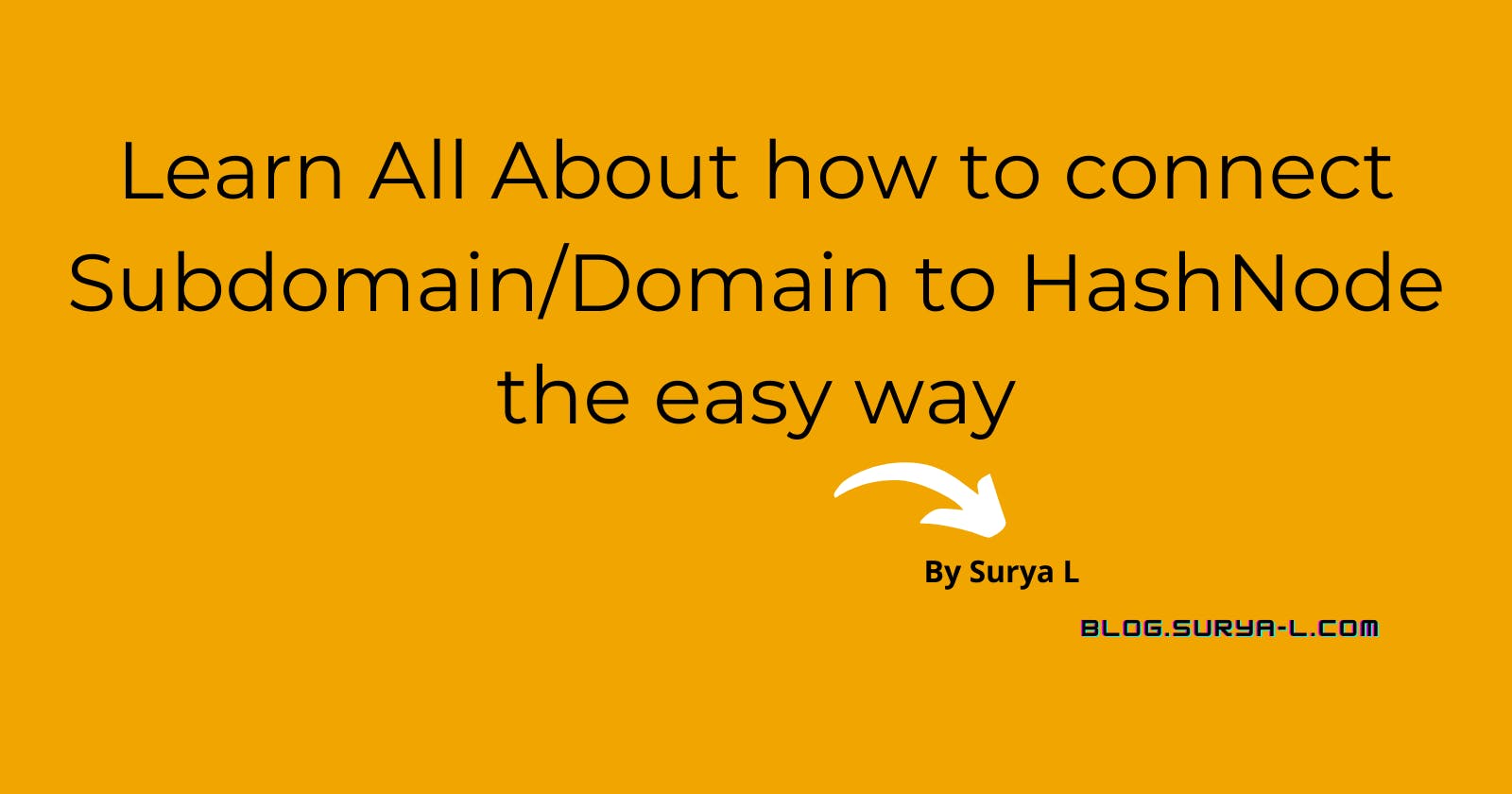 How to connect your custom sub domain/Domain to Hashnode
Ex: blog.yourdomain.com/www.yourdomain.com