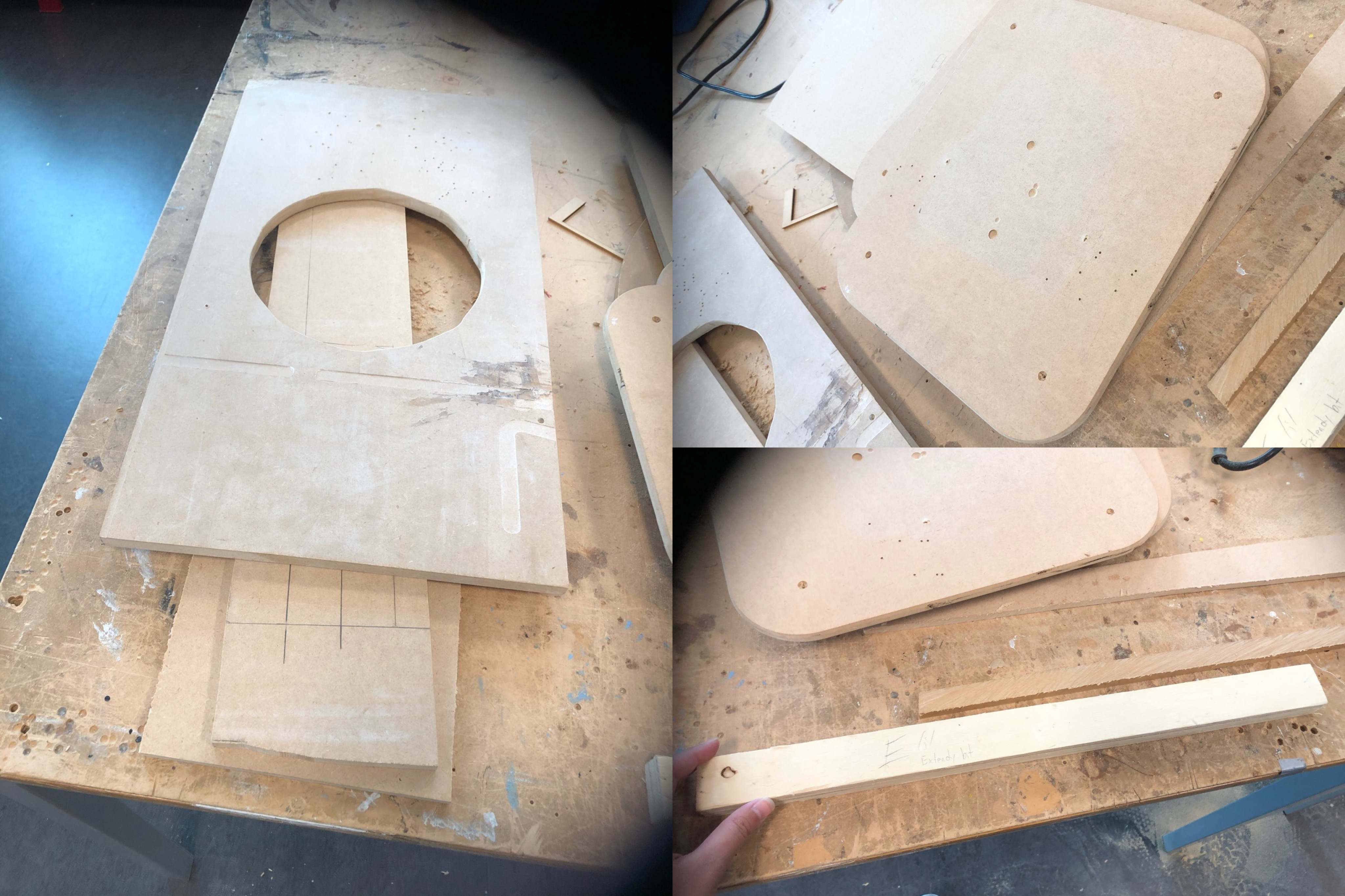 Prototype 2 : test cutting the scrap wood