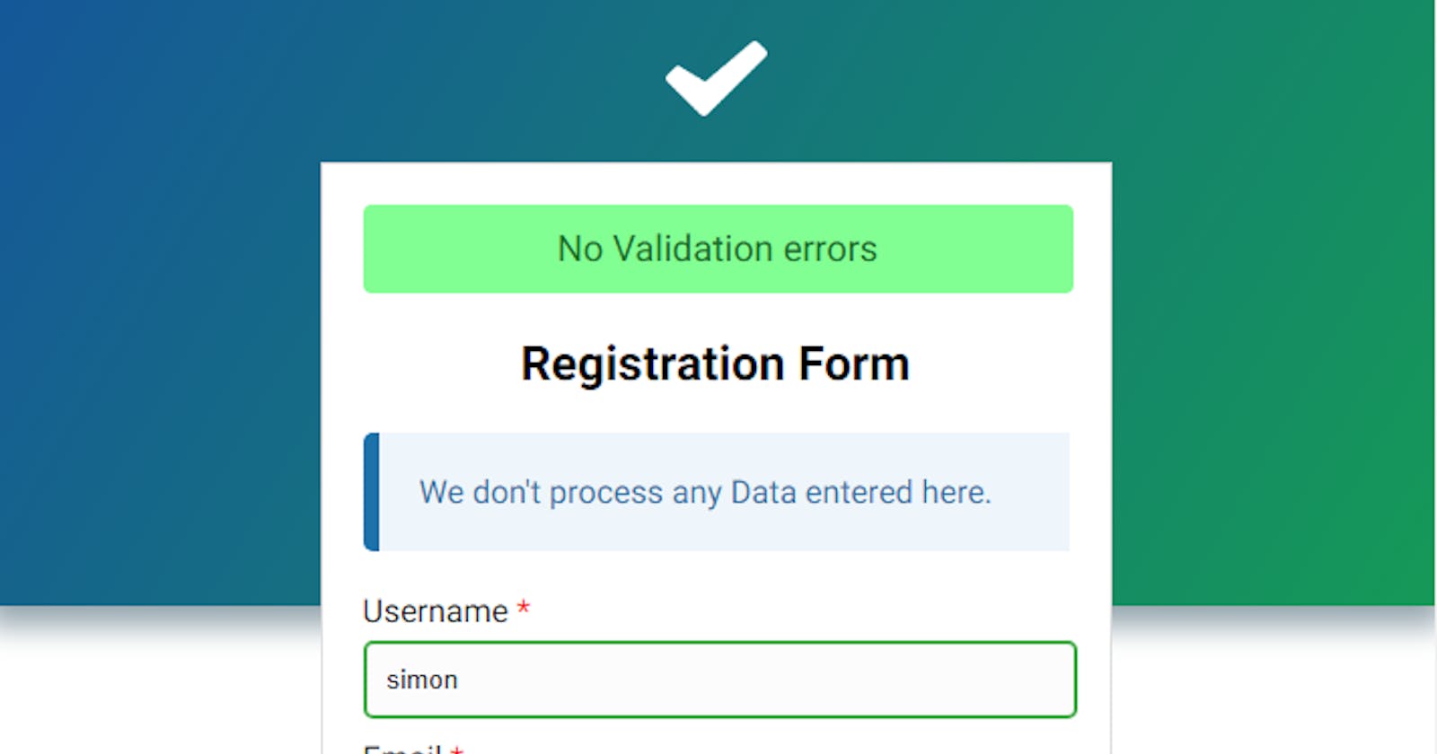 Client-Side Form Validation Using octaValidate - JavaScript