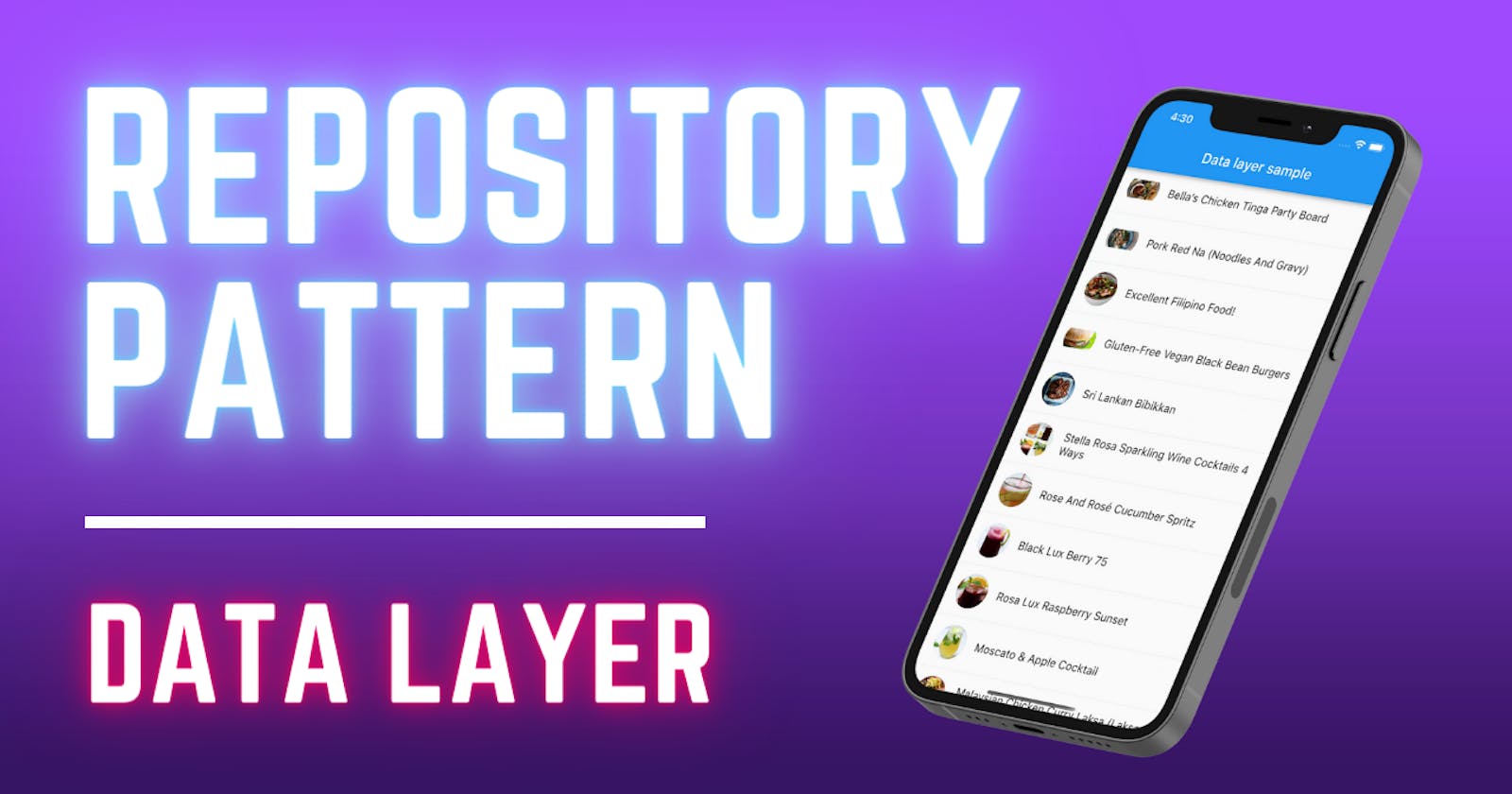 Data layer in Flutter V2 | Use the Repository Pattern to keep a local copy of your API data