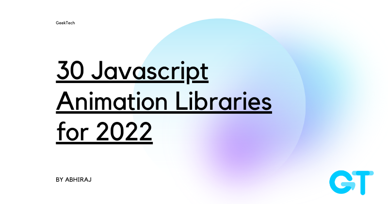 Incredible Javascript Animation Libraries – ECCKF