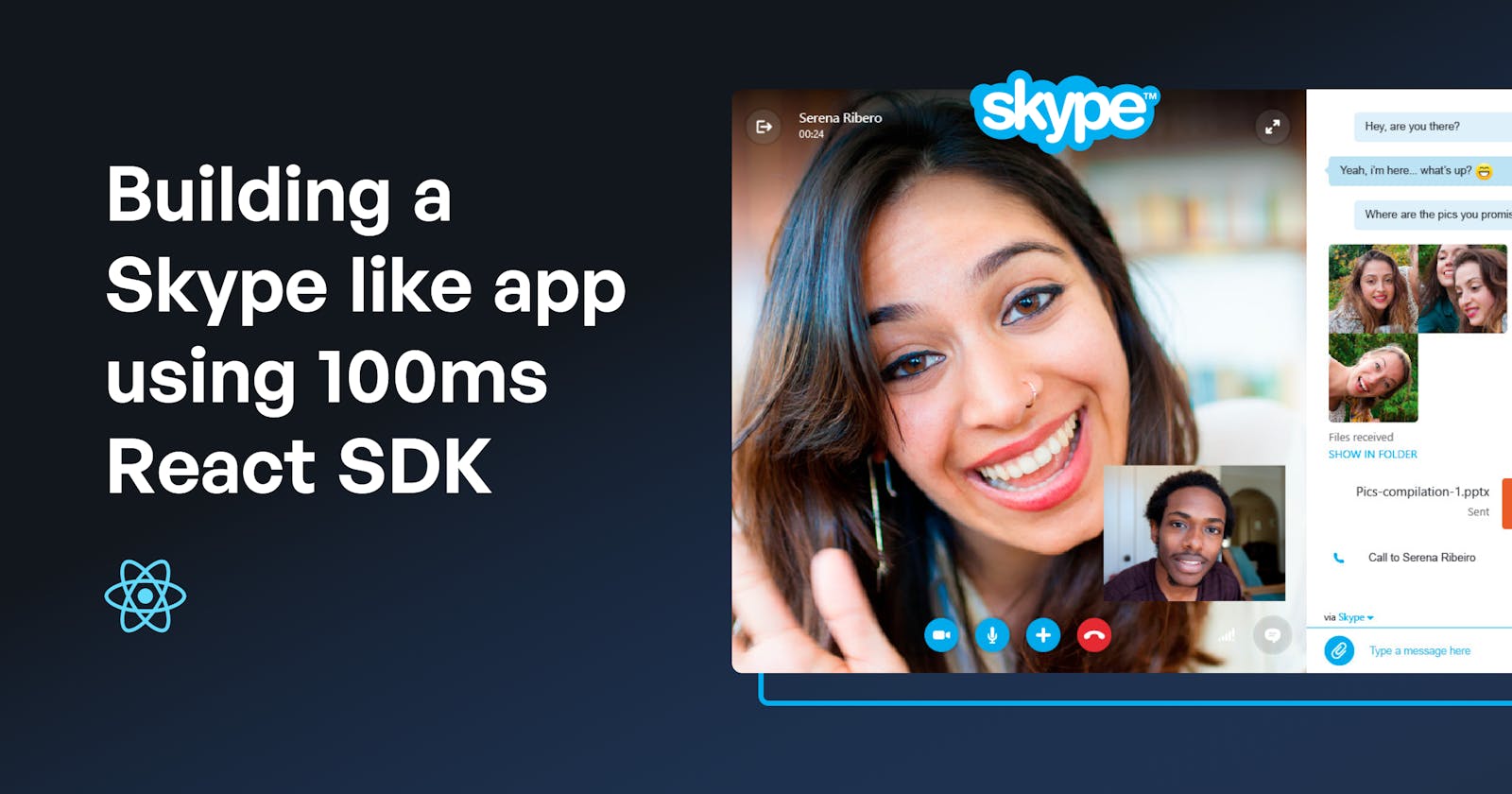 Skype Clone With React Using 100ms SDK