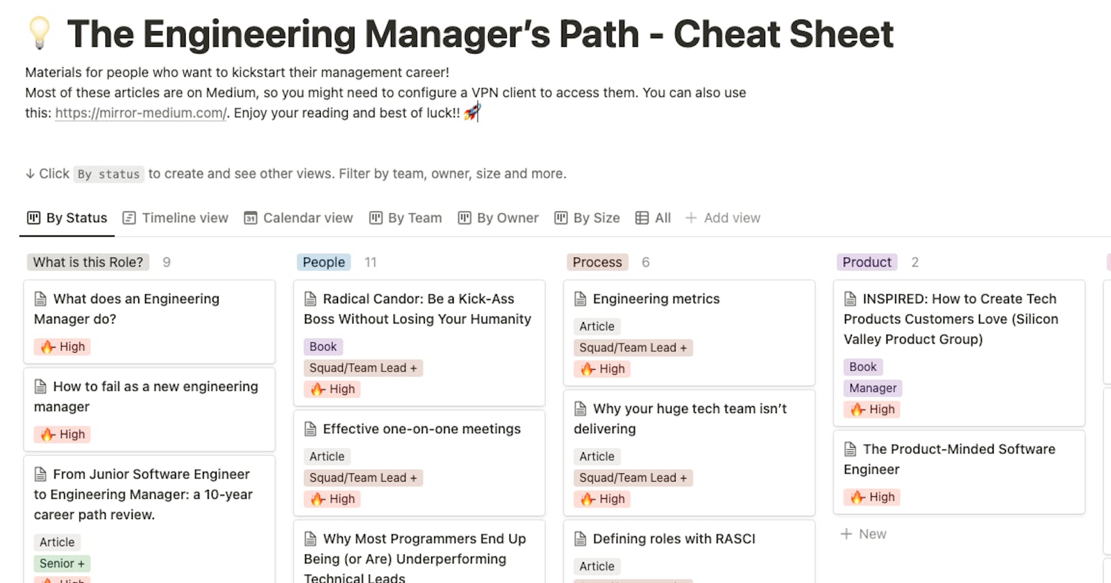Engineering Management Path - Cheat Sheet - v1.0