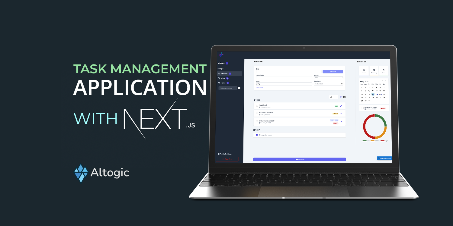 How to code a complete task management tool with Next.js and Altogic?