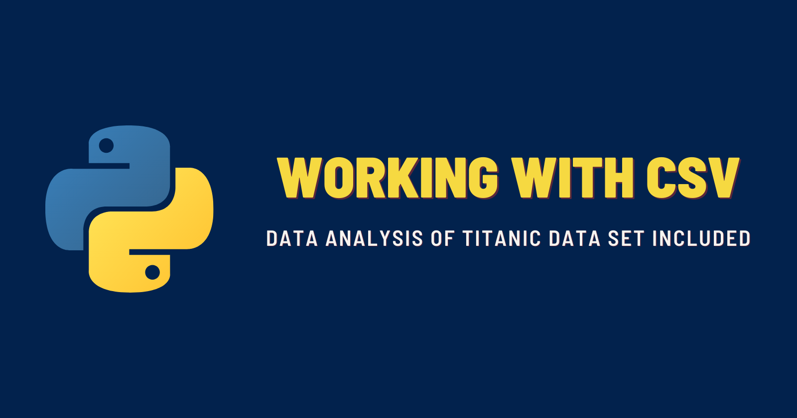 Data Analysis From A Csv File In Python