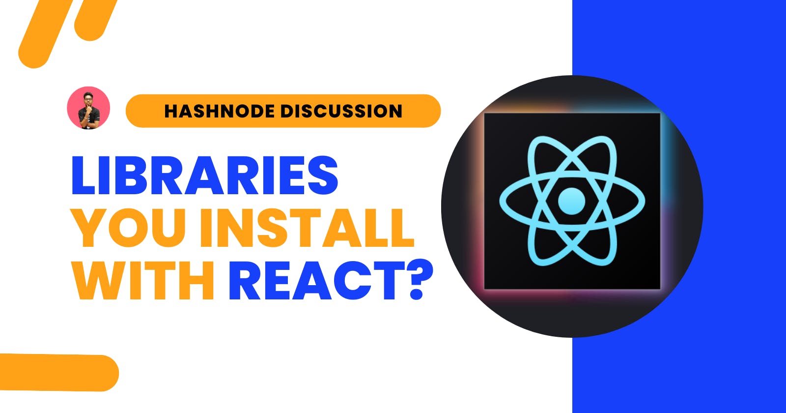 Which other libraries do you install with react?