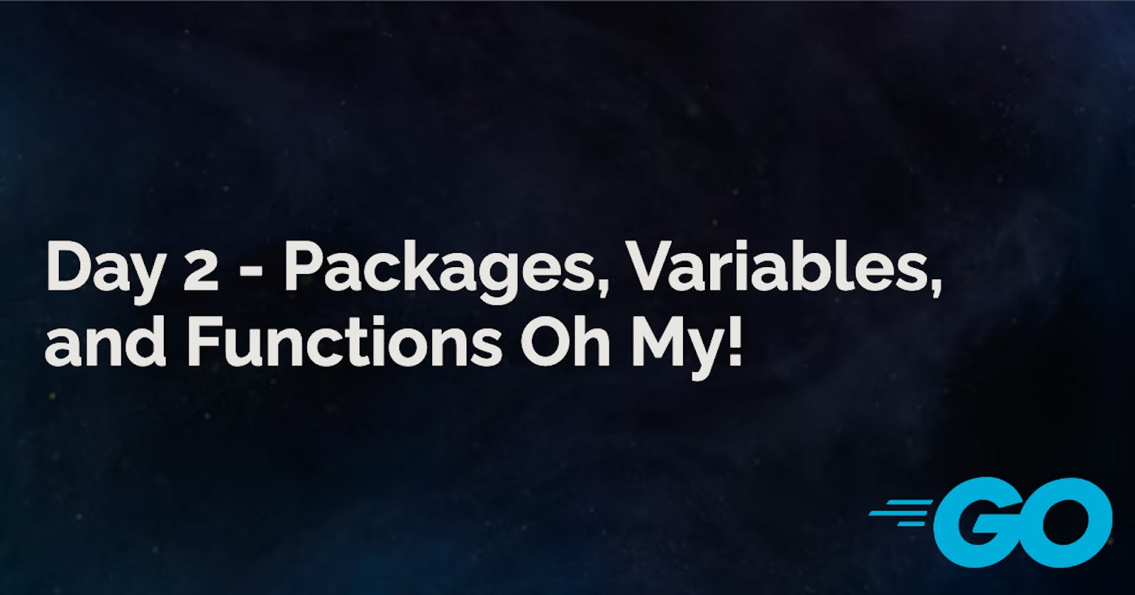 Day 2 - Packages, Variables, and Functions Oh My!
