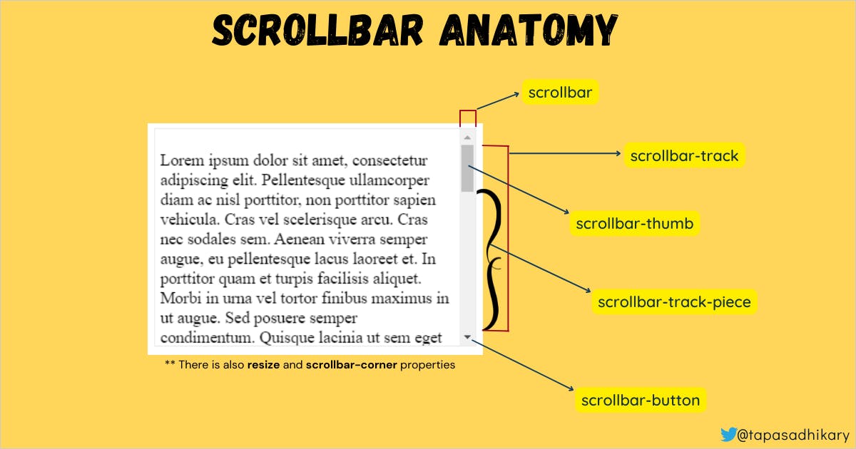 Scrollbar Anatomy