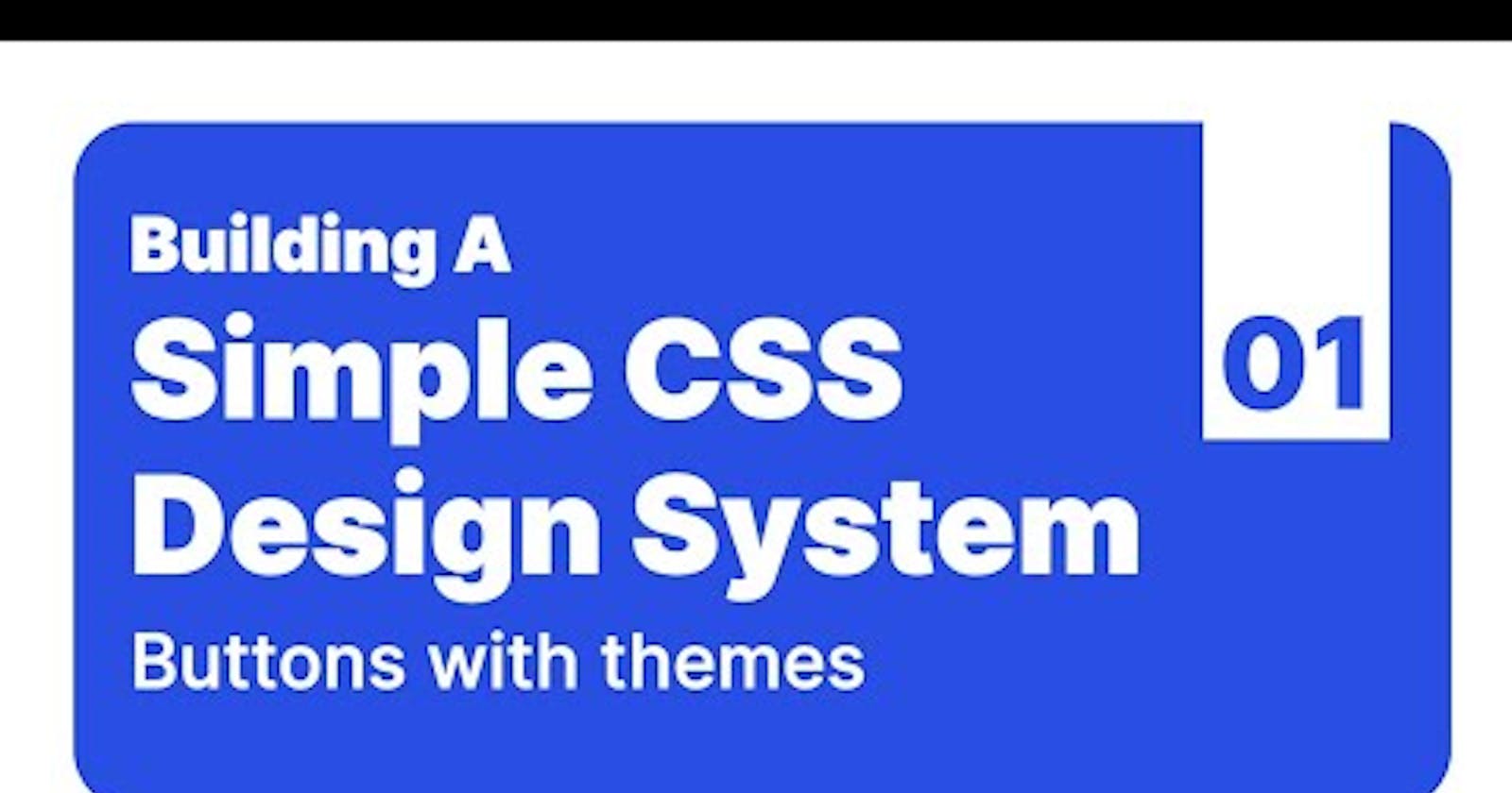 Simple Design System using SCSS