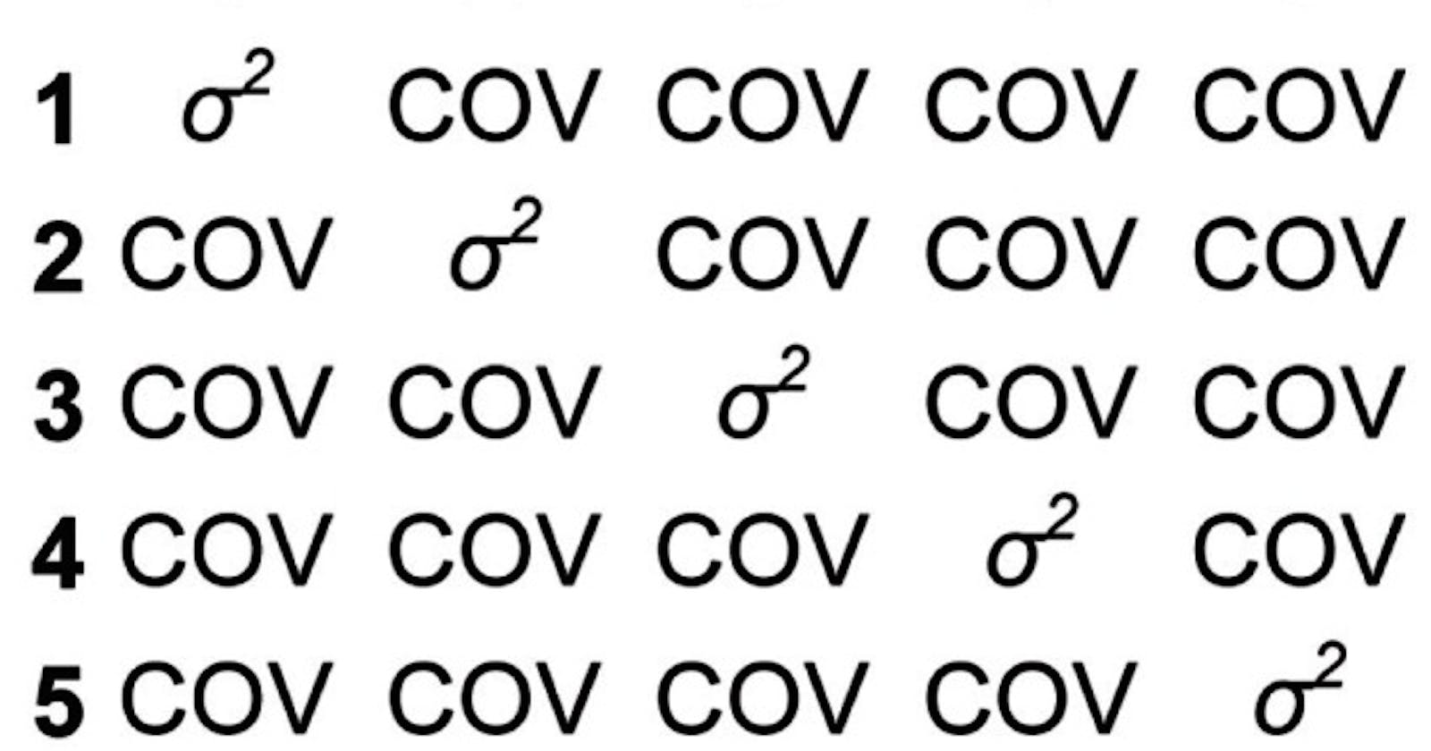 Variance-Covariance Matrix: