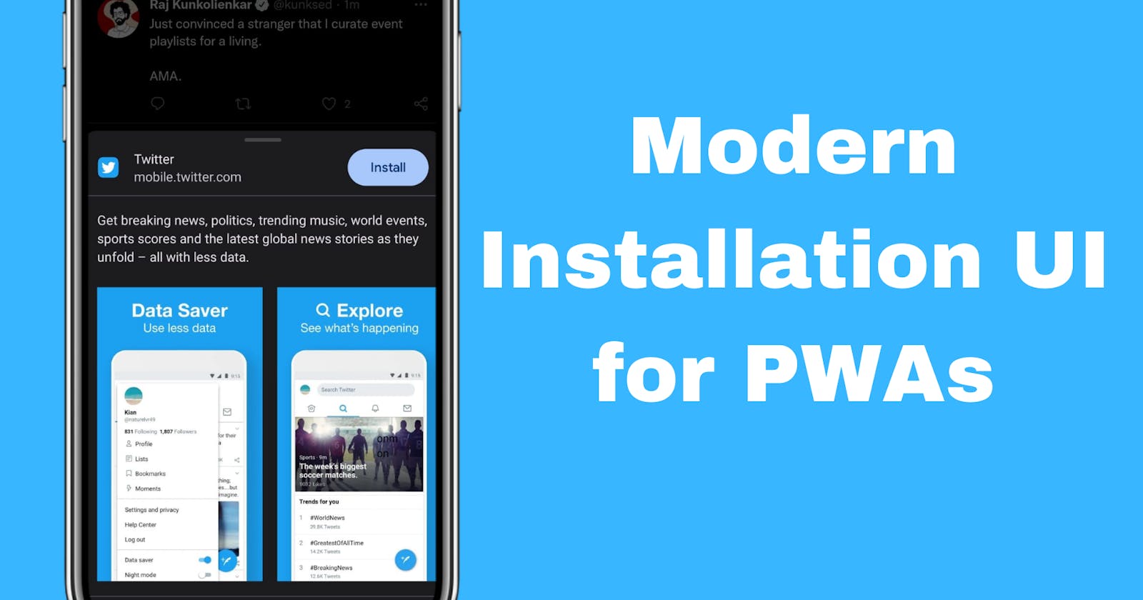 How to add Modern Installation UI for your PWA