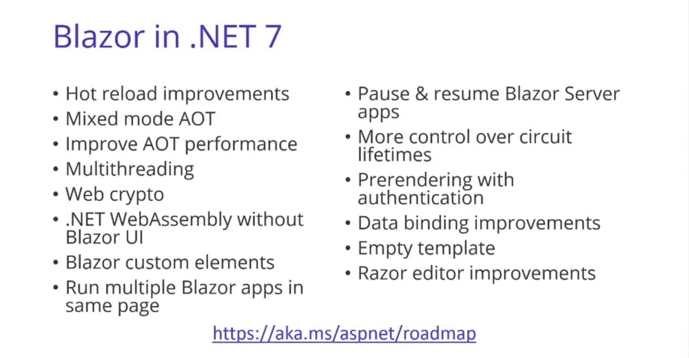 Blazor in .NET 7
