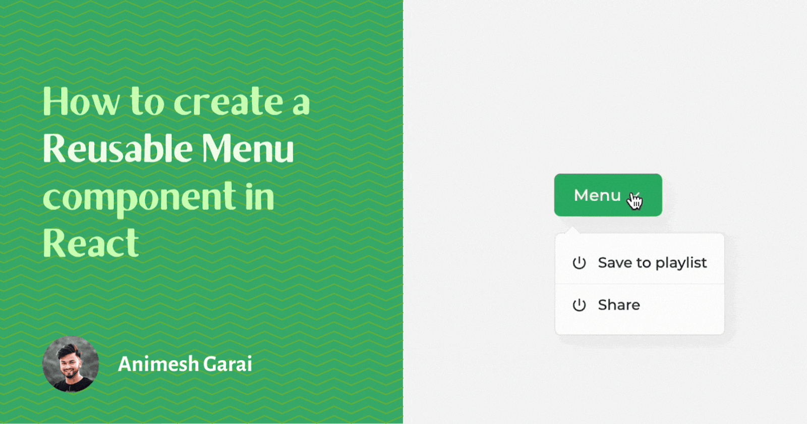 How to create a reusable menu component in React