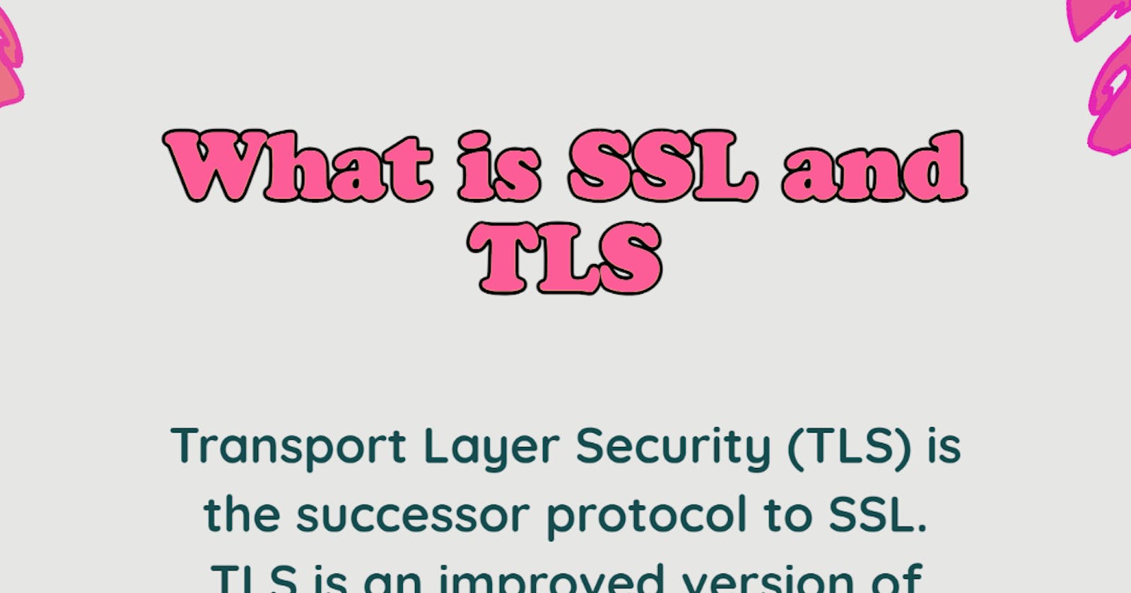Introduction to SSL/TLS