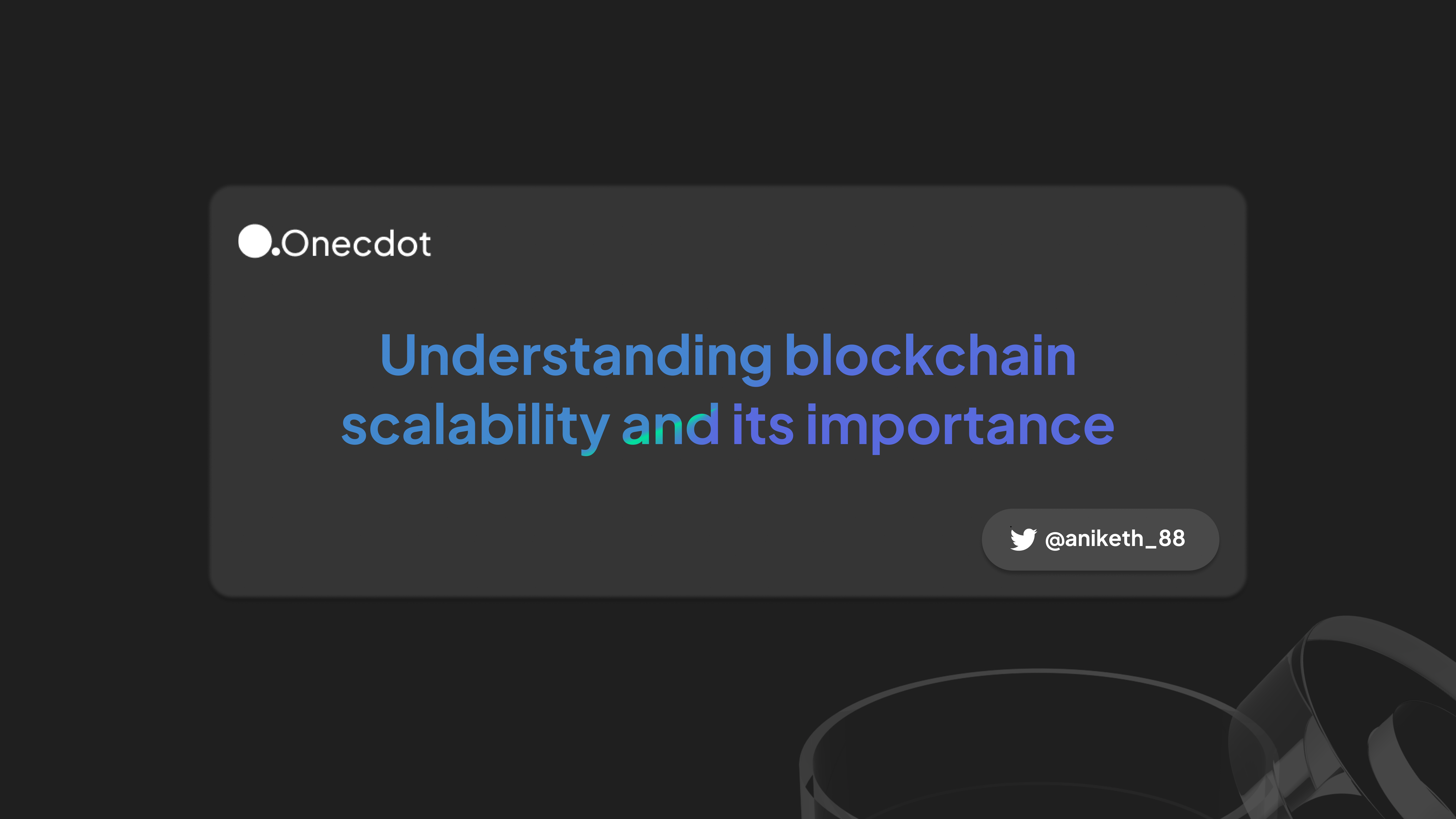 Blockchain Scalability Explained | Onecdot