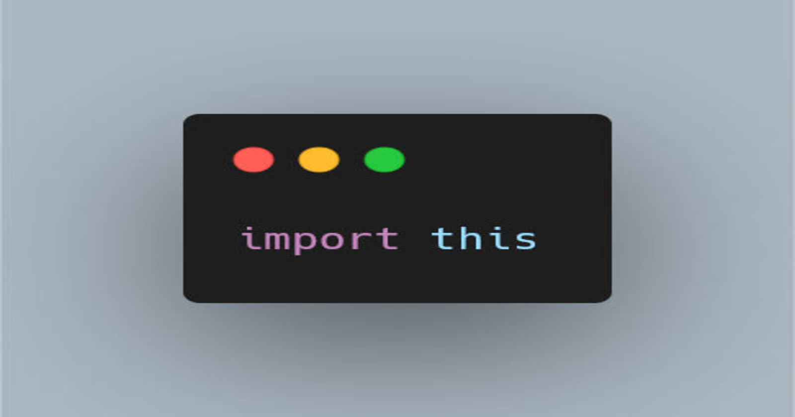 The Zen of Python