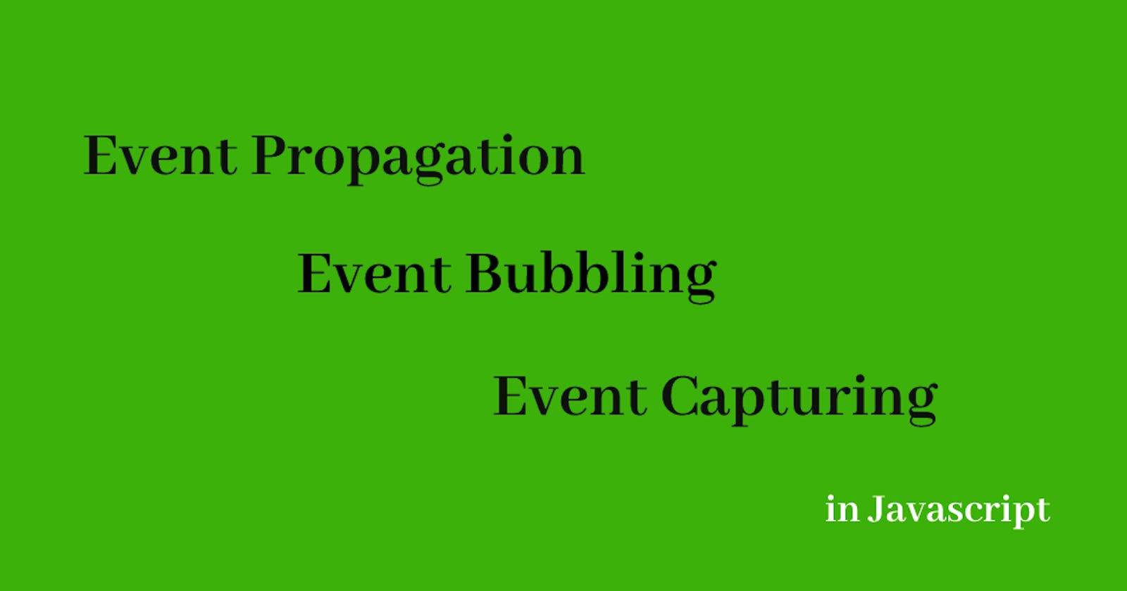 What is Event Propagation, Event Bubbling & Event Capturing