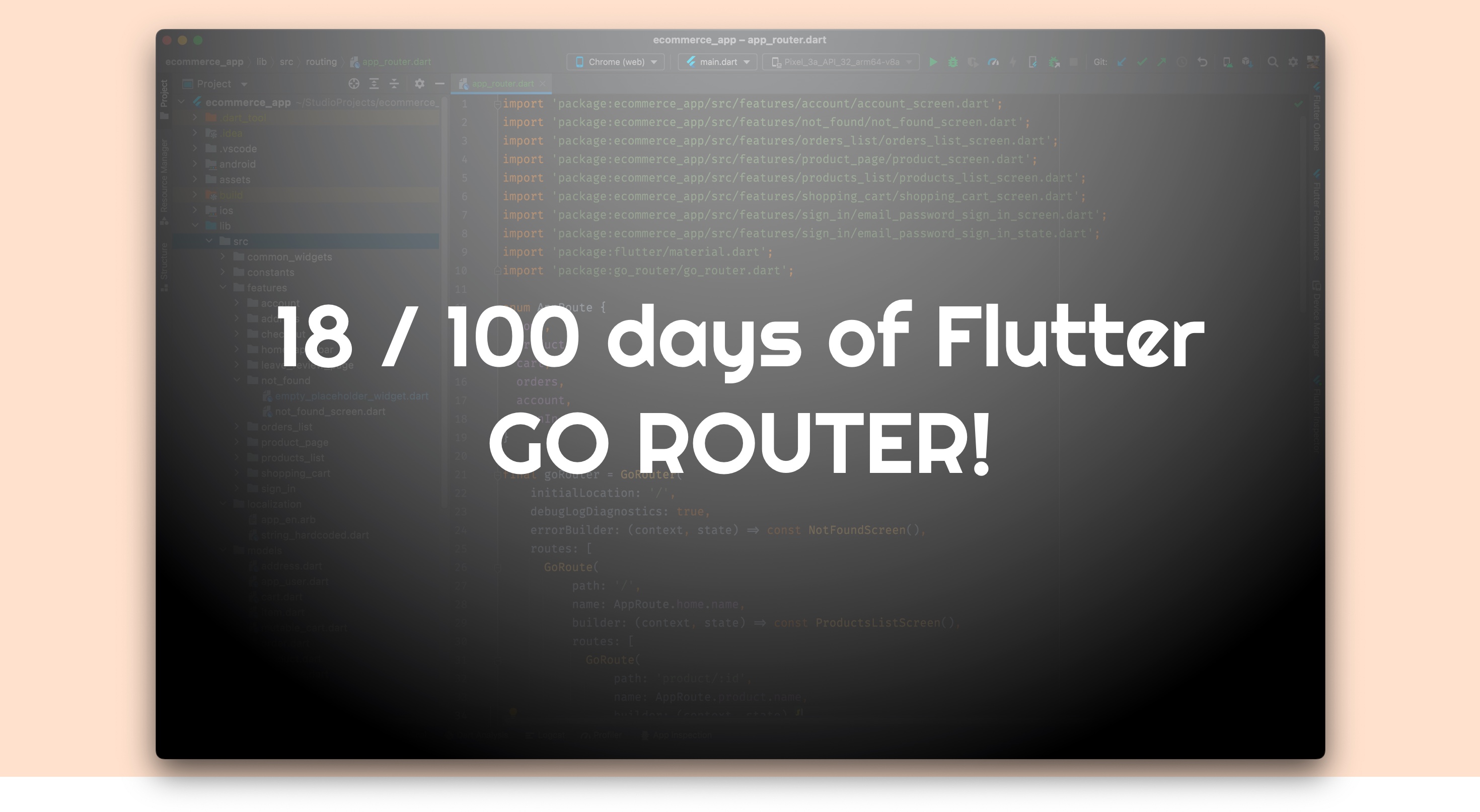 π± 18 / 100 Days Of Flutter, Kate's edition β go_router, Enums and Positioned